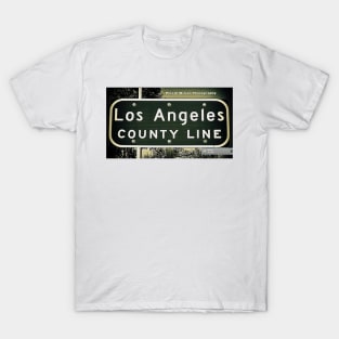 Los Angeles County Line, Upland, California by Mistah Wilson T-Shirt